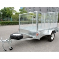 Aluninum 7 x 5 Trailer Box avec Cage 