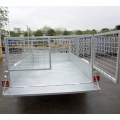 Aluninum 7 x 5 Trailer Box avec Cage 